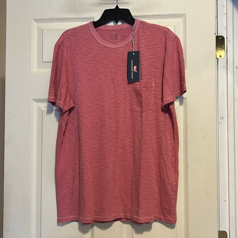 Vineyard Vines Pink Island Tee Size Large